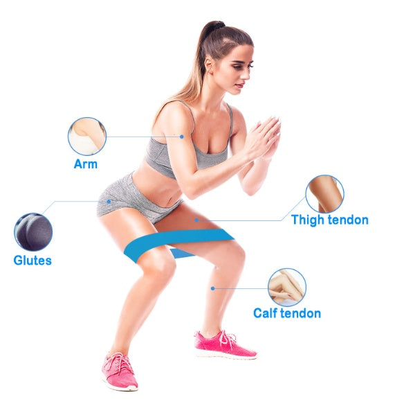 VeltrixFit Resistance Bands - Elastic Booty Bands for Home & Gym Workouts